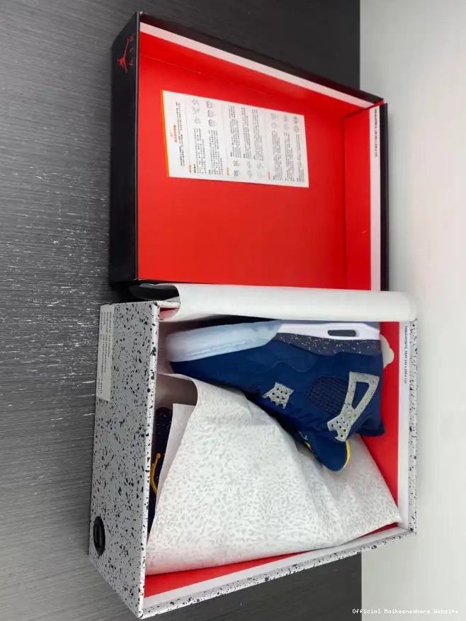 Official Maikesneakers Jordan Michigan 4 (PE) Retro AJ4-1036660 Air 0616